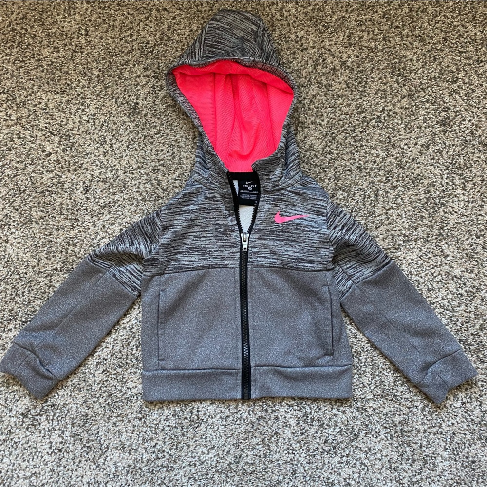 Nike toddler girl Dri-fit zip up hoodie